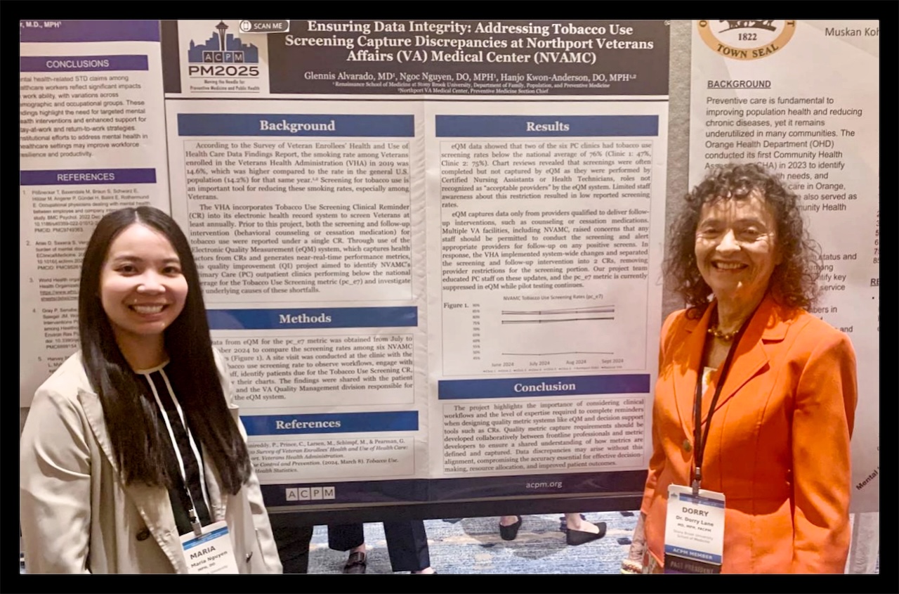 Dr. Lane & Dr. Maria Nguyen at ACPM 2025 Conference Dr. Lane & Dr. Maria Nguyen Poster Presentation 2025