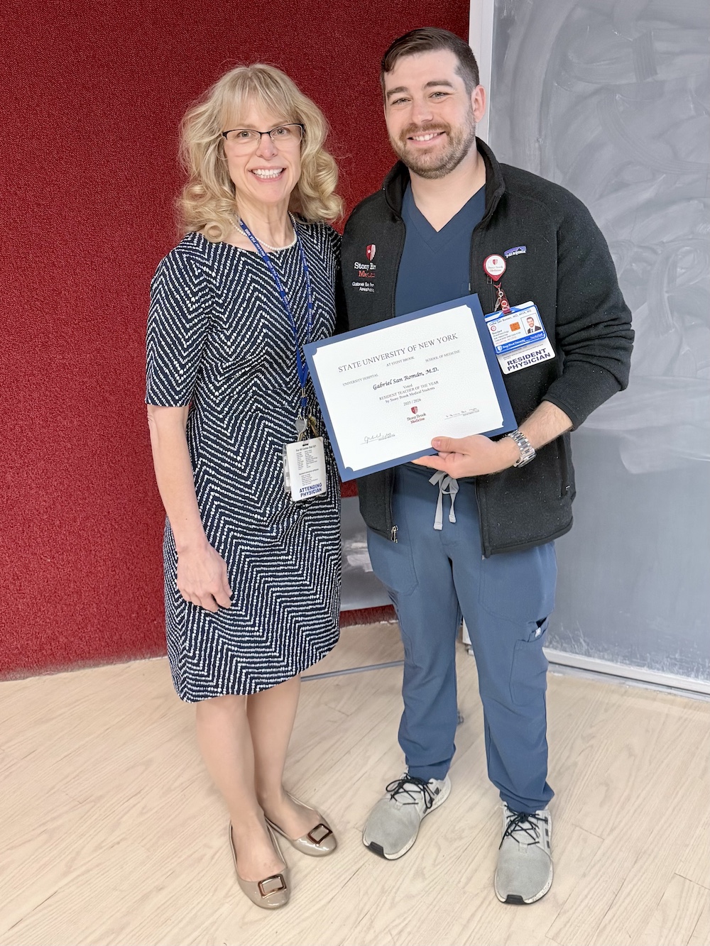 Dr. San Roman, Teacher of the year 2026