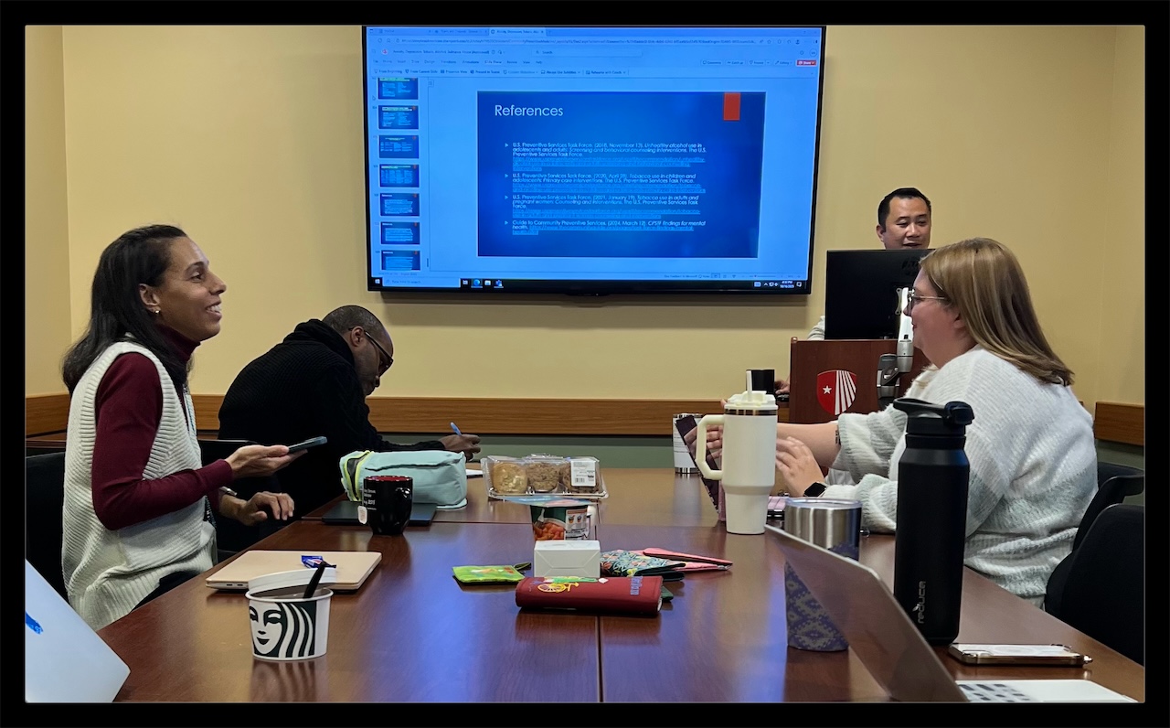 Resident Presentations Fall 2025 Residents in didactics conference room