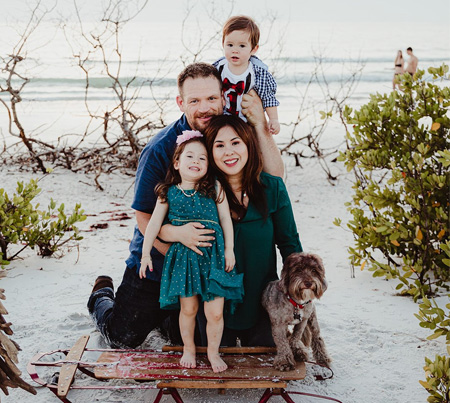 Bianca Karber, MD with her family