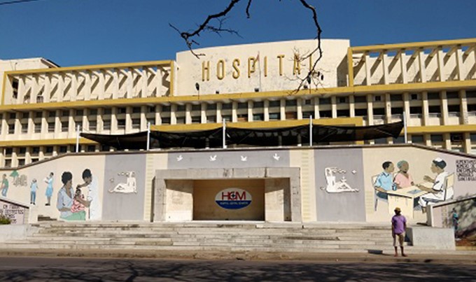 Aerial view of Maputo Central Hospital, the national referral hospital in Mozambique