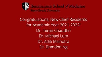 New Chief Residents 2021-2022