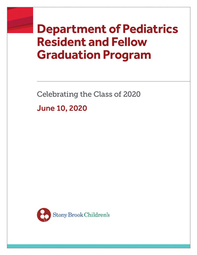 Pediatrics 2020 Commencement Program Image