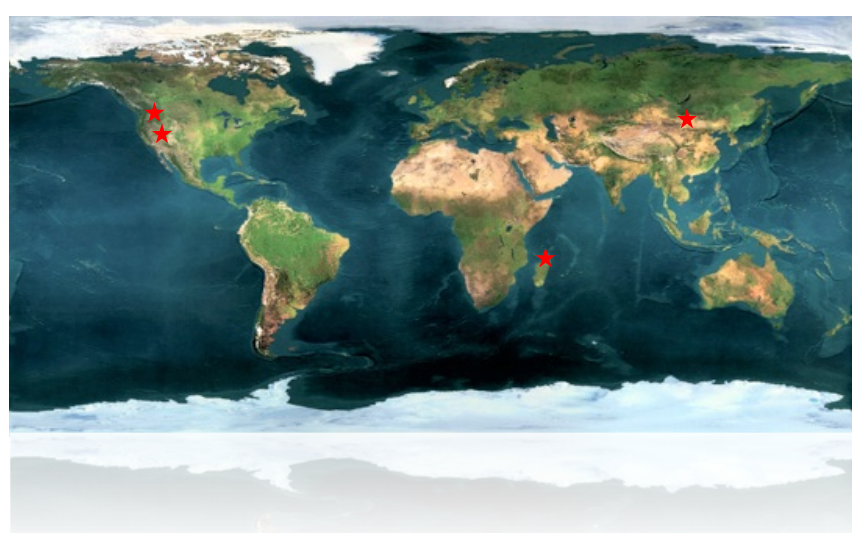 Image: Global Field Site Location Map