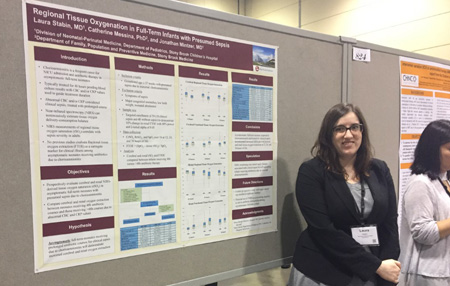 Laura presenting her research