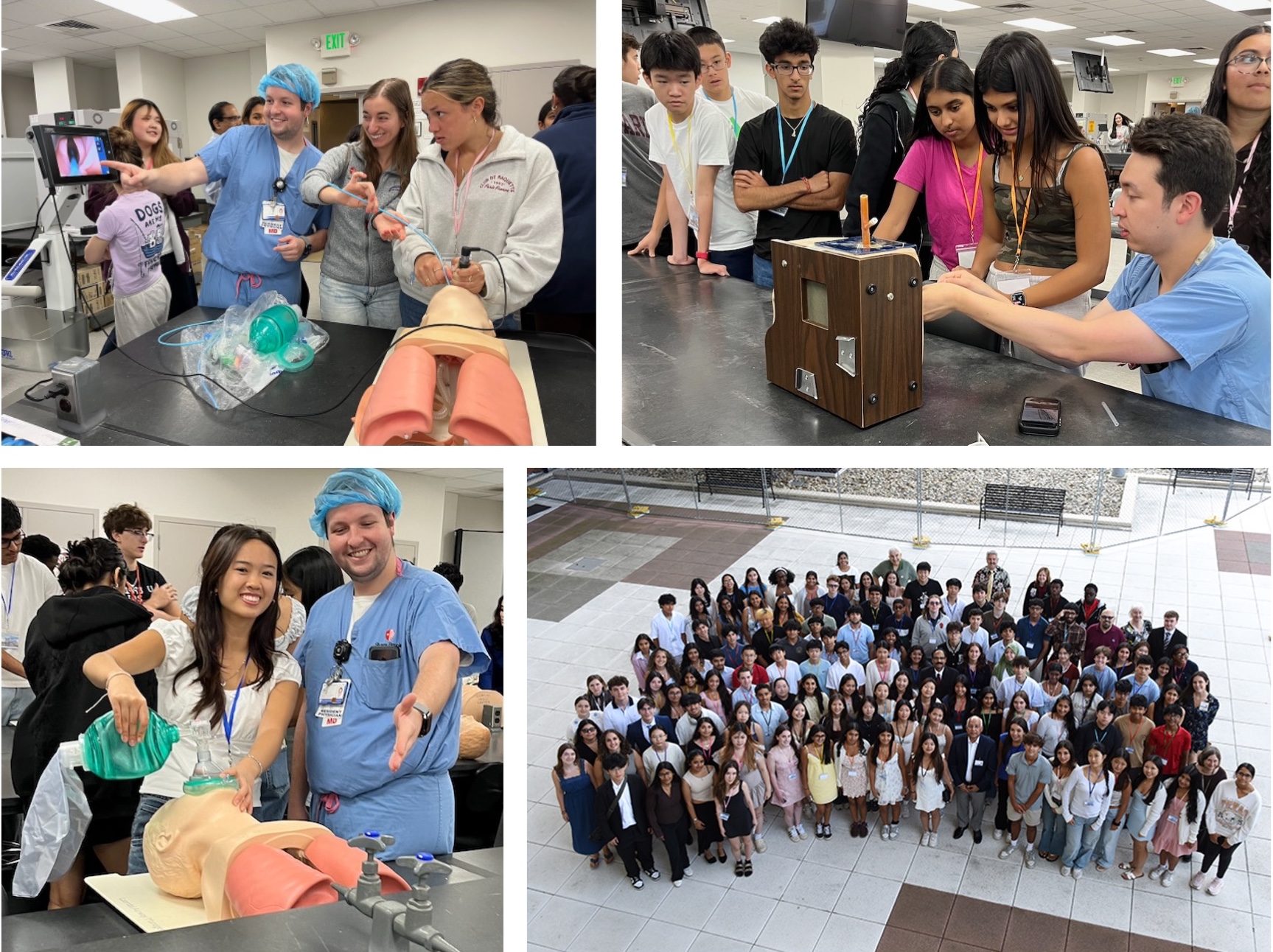Residents working with SARAS students