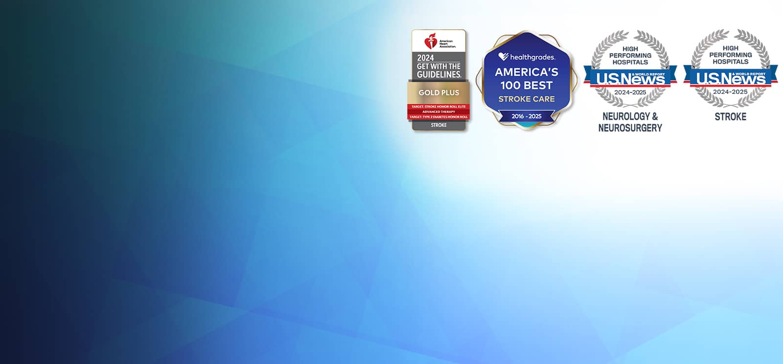 Accolades reflect Stony Brook University Hospital's continuous commitment to quality neurological care and clinical outcomes.