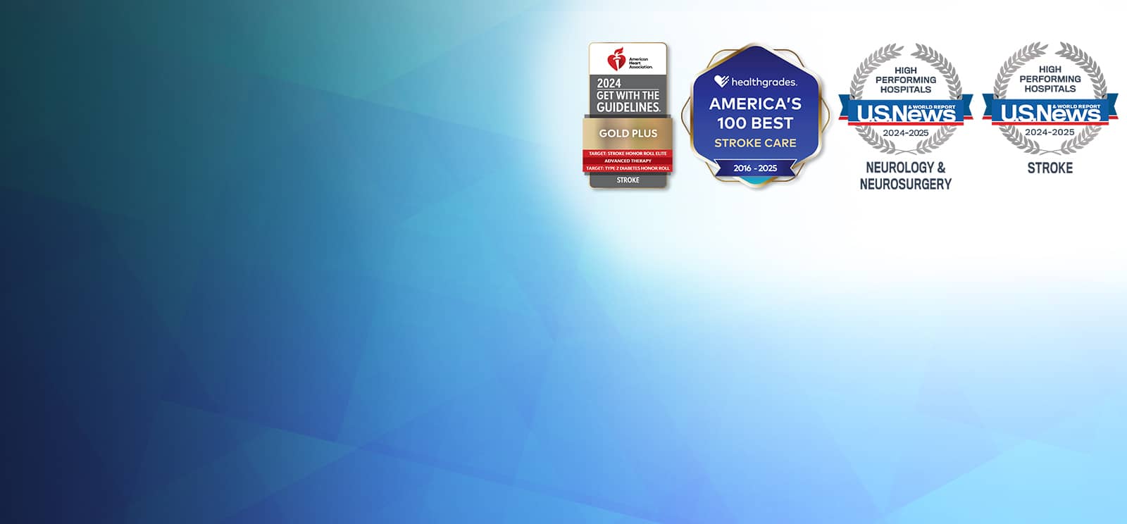 Accolades reflect Stony Brook University Hospital's continuous commitment to quality neurological care and clinical outcomes.