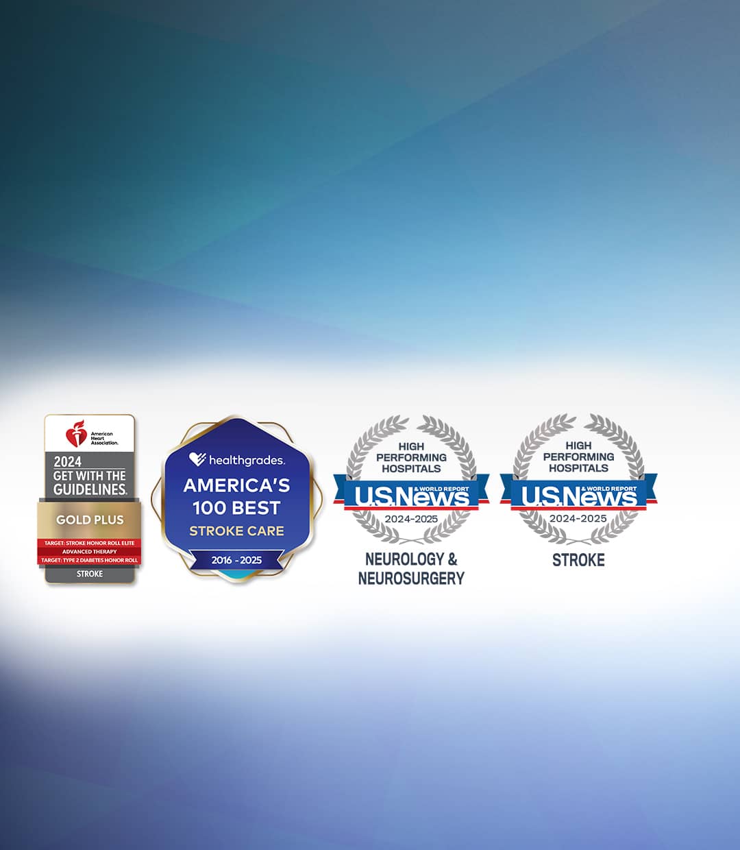 Accolades reflect Stony Brook University Hospital's continuous commitment to quality neurological care and clinical outcomes.