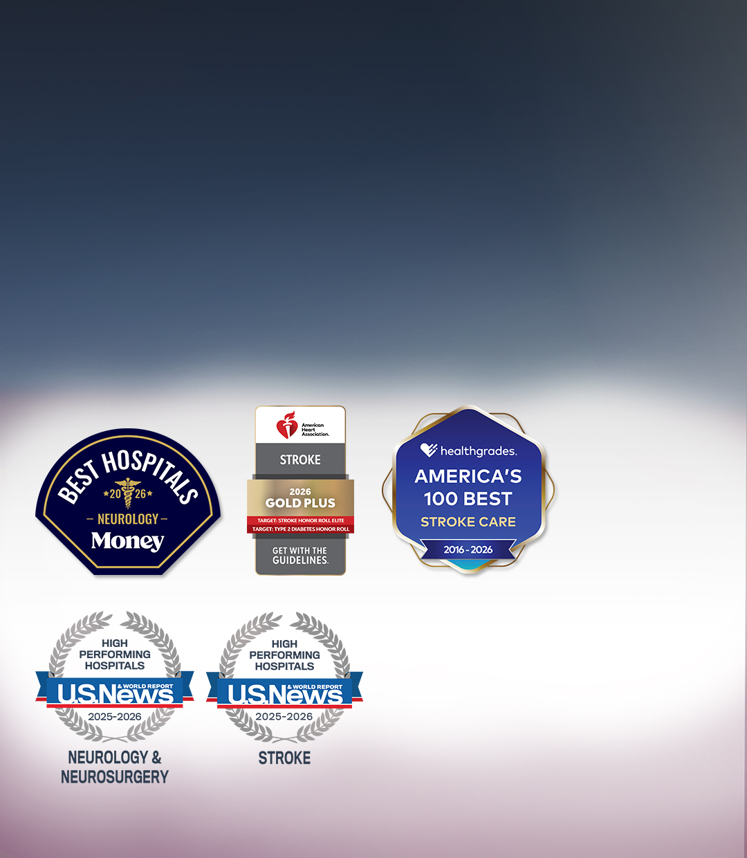 Accolades reflect Stony Brook University Hospital's continuous commitment to quality neurological care and clinical outcomes.