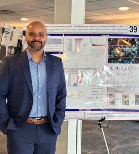 Shayan Sarkar Posing with his Winning Poster