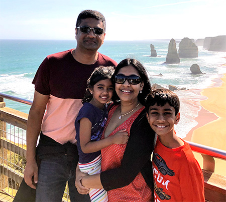 Surabhi Aggarwal, MD with her family