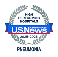 US news and world report 2026 badge pneumonia