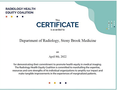 Diversity, Equity, and Inclusion at Stony Brook Radiology