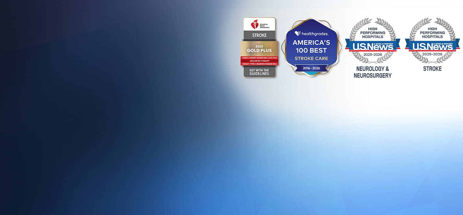 Accolades reflect Stony Brook University Hospital's continuous commitment to quality neurological care and clinical outcomes.