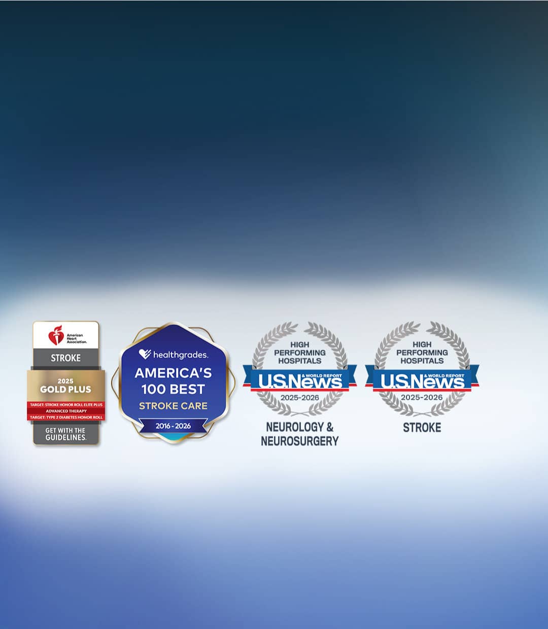 Accolades reflect Stony Brook University Hospital's continuous commitment to quality neurological care and clinical outcomes.