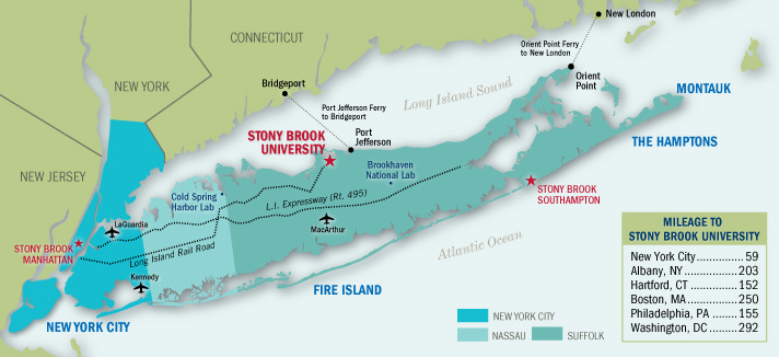 Stony Brook Long Island Map Life on Long Island | Renaissance School of Medicine at Stony 