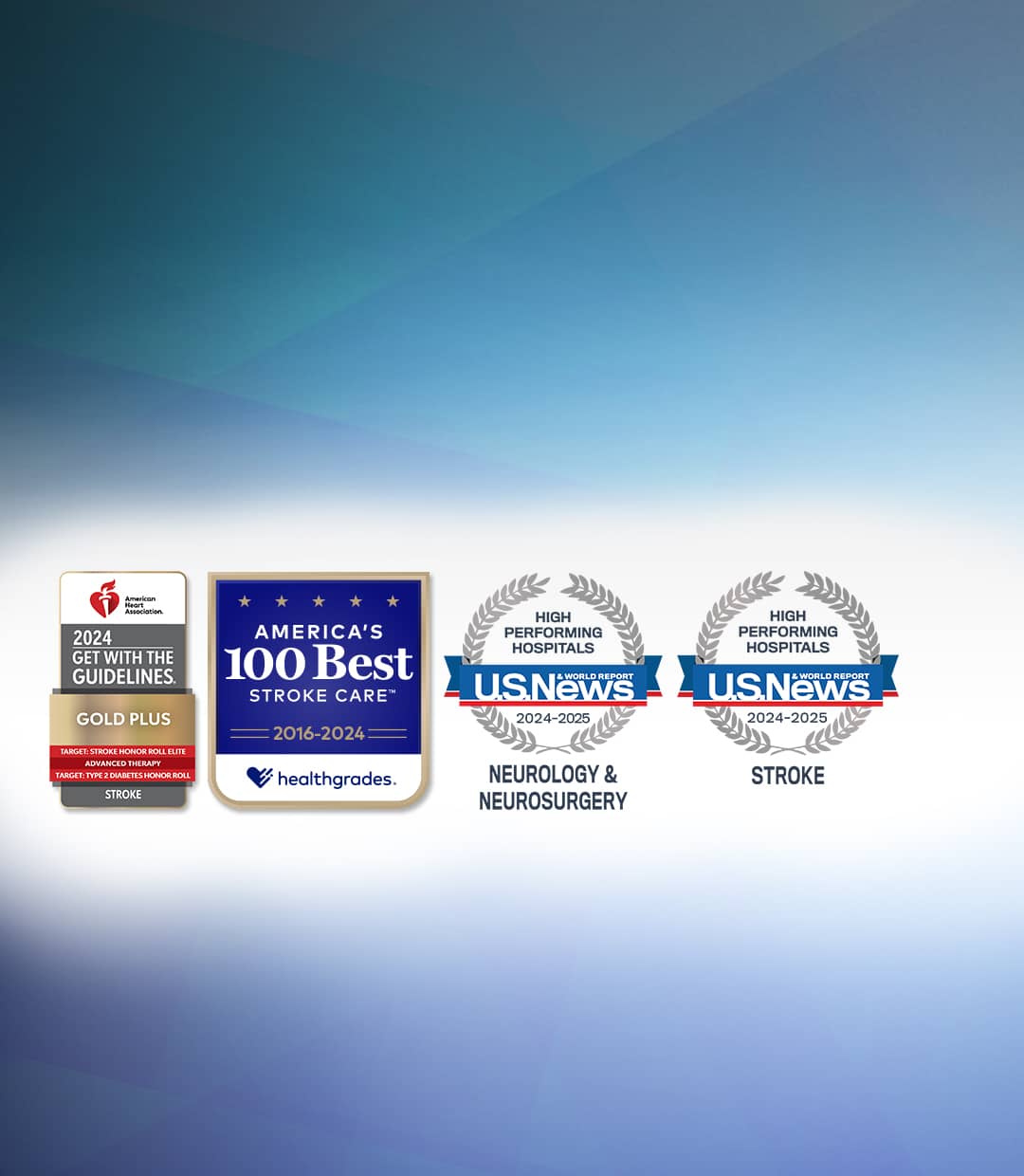 Accolades reflect Stony Brook University Hospital's continuous commitment to quality neurological care and clinical outcomes.