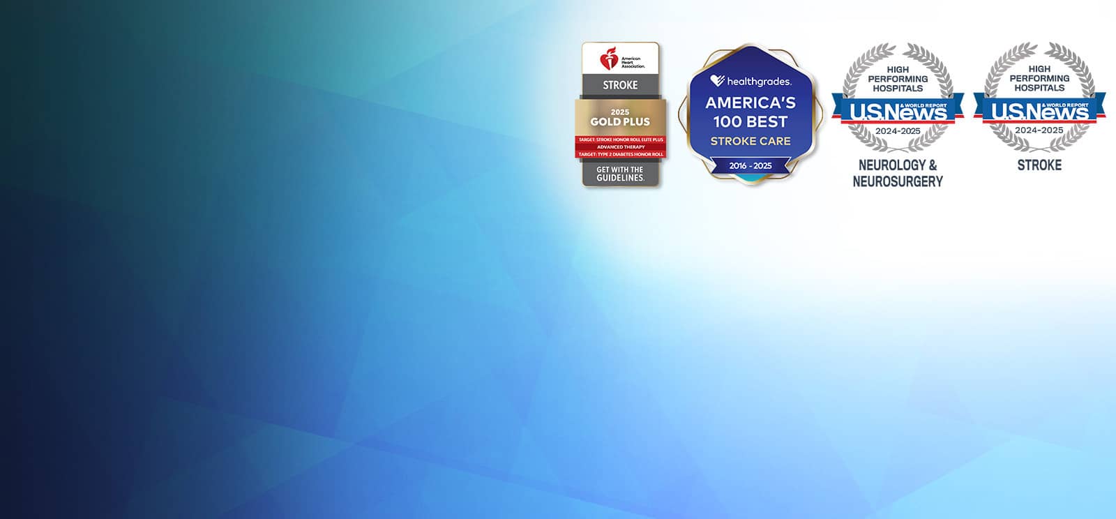 Accolades reflect Stony Brook University Hospital's continuous commitment to quality neurological care and clinical outcomes.