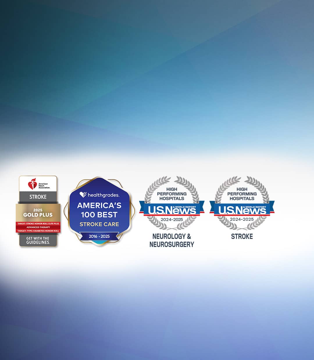 Accolades reflect Stony Brook University Hospital's continuous commitment to quality neurological care and clinical outcomes.