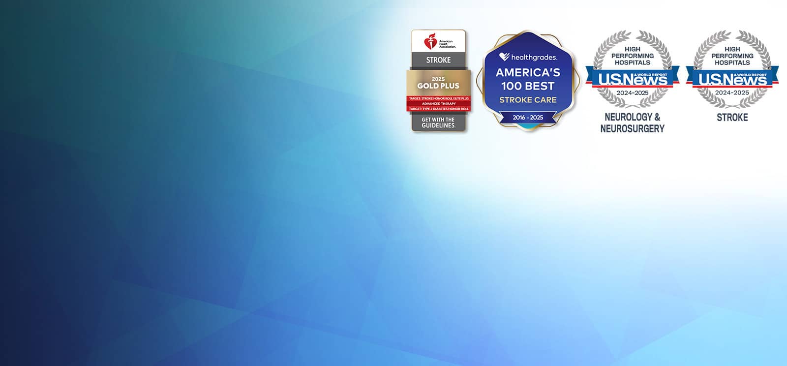 Accolades reflect Stony Brook University Hospital's continuous commitment to quality neurological care and clinical outcomes.
