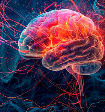 Stylized image of the brain